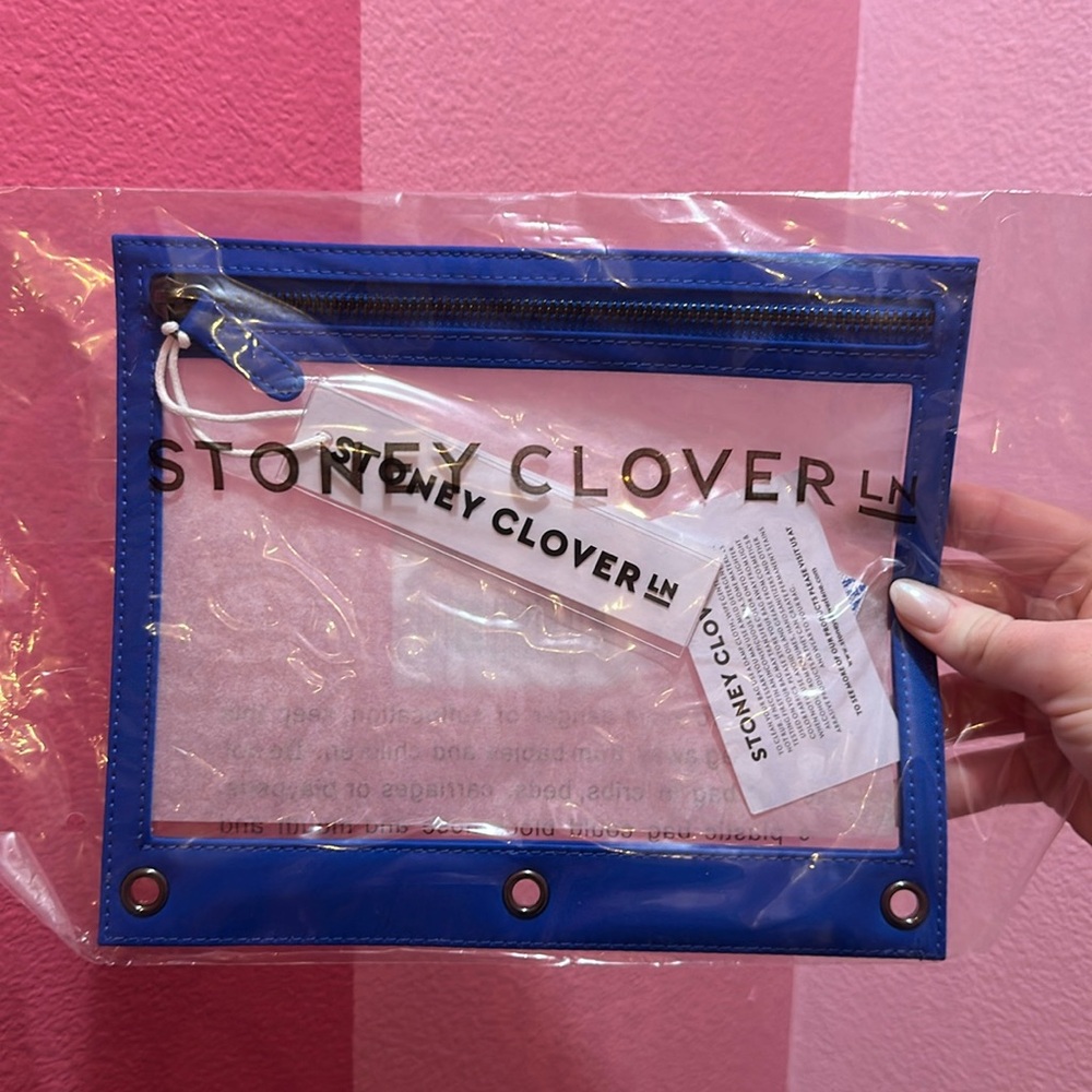 Blue Binder Pencil Case Insert Stoney Clover Lane NWT